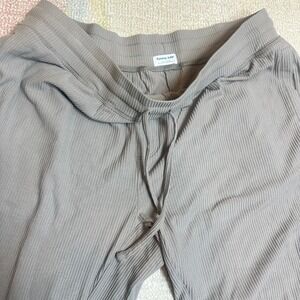 Tommy John Mens Ribbed Lounge Pants Joggers Sweatpants XL L Grande Taupe